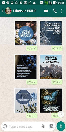 3000 Stiker WA Kata Bijak Motivasi WAStickerApp screenshot 5