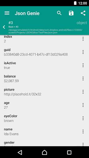 Json Genie (Viewer & Editor) 3 تصوير الشاشة
