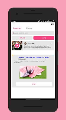 Video Downloader For Instagram screenshot 1