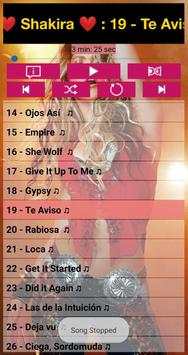 Shakira SONGS OFFLINE ( 40 SONGS ) screenshot 7
