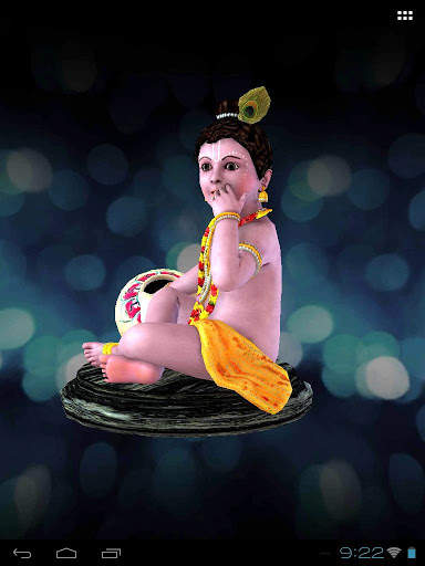 3D Little Krishna Live Wallpaper screenshot 10