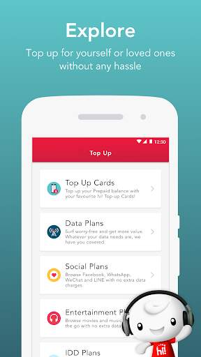 Singtel Prepaid hi!App 2 تصوير الشاشة