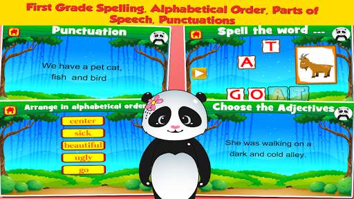 Panda Second Grade Games screenshot 4