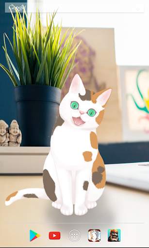 Interactive Cat 3D Anime Live Wallpaper screenshot 5