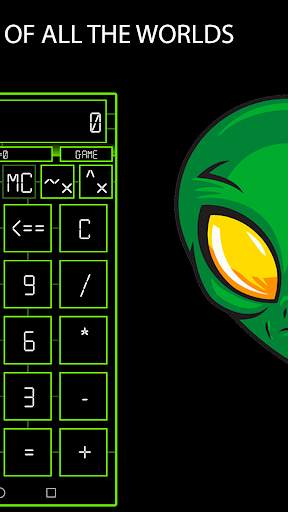 Free Calculator - Green Alien Calc screenshot 2