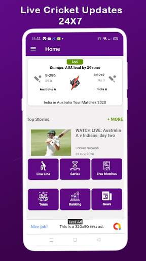 Live Cricket : Live Match 🇮🇳 screenshot 1