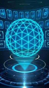 3D Next Tech Keyboard Theme screenshot 1