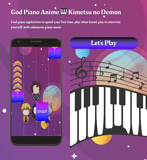 God Piano Anime 🎹 Kimetsu no Demon Epic Edition screenshot 11