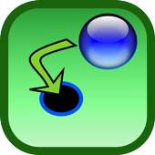 A ball is put into a hole 1.4