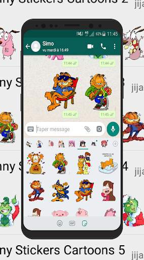 New Funny Cartoons for Whatsapp Stickers🦸 2020🦸 screenshot 1