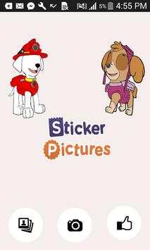 Sticker pics for Paw Patrol скриншот 1