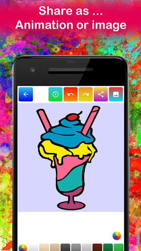 Cake Coloring Pages Game for kids 🎂 screenshot 3