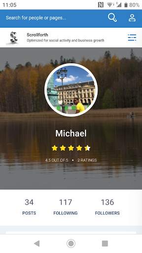 Scrollforth social network - chat and make friends 4 تصوير الشاشة