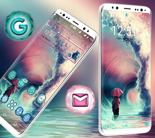 Sea Wave Launcher Theme screenshot 2