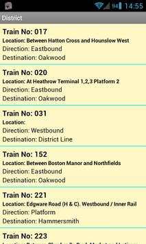 Train Tracker LUL Lite screenshot 2