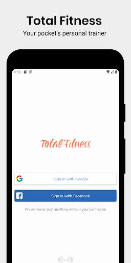 Total Fitness - Home & Gym training 1 تصوير الشاشة