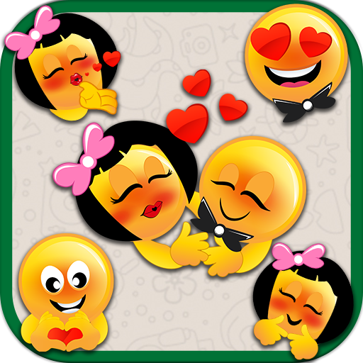 Pelekat Emoji Forever In Love icon