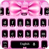 Pink Bow Lace Keyboard 10001002