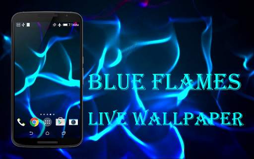 Blue Flames Live Wallpaper screenshot 1