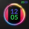 Always On Display Home Clock AMOLED Edge Wallpaper أيقونة