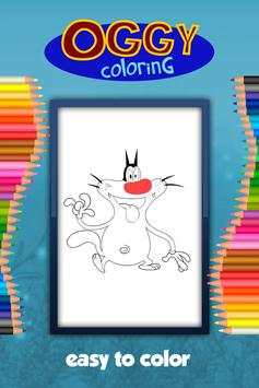 Oggy Coloring Game screenshot 1
