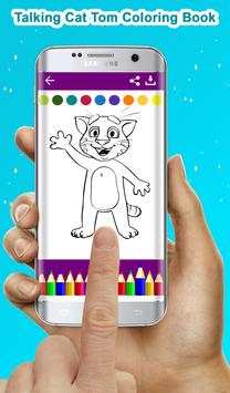 Talking Cat Tom Coloring Book screenshot 1