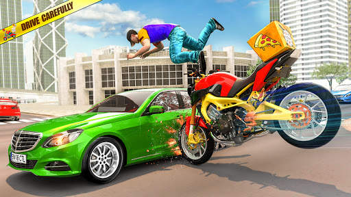 Fast Bike Racing Pizza Deliver screenshot 2