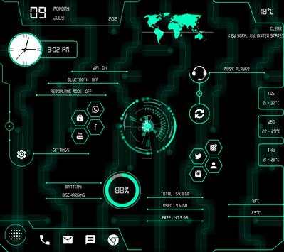 Hitech Scroll Launcher screenshot 1