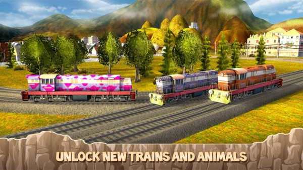 Zoo Animal Transporter Train Driving screenshot 4