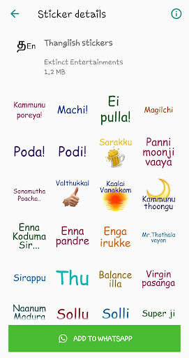 Tamil stickers for WhatsApp screenshot 4