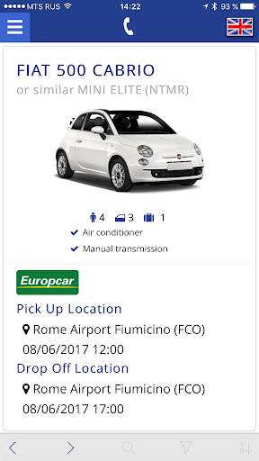 Bookingcar – car hire app स्क्रीनशॉट 4