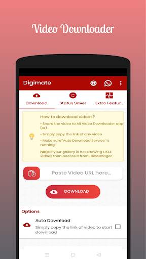 Digimate - All Video Downloader App screenshot 1