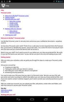 McAfee Personal Locker screenshot 12