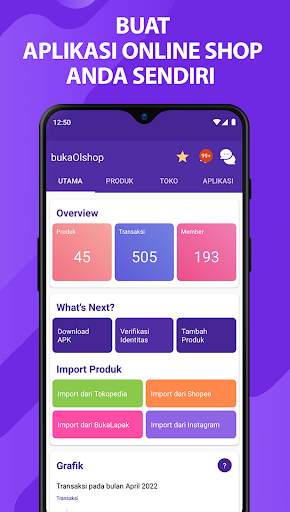 bukaOlshop - Buat App Toko screenshot 1