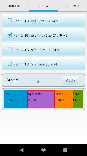 AParted ( Sd card Partition ) скриншот 2