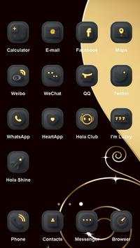 Black & Gold - Launcher Theme screenshot 2