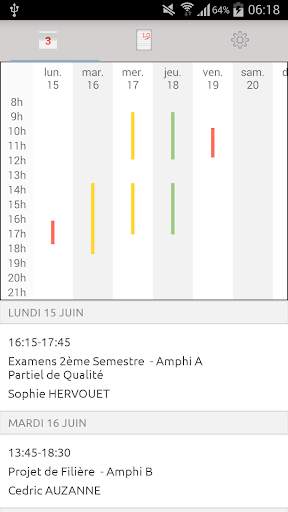 Emploi du temps EPF screenshot 1