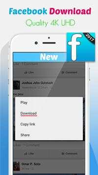 Faceboo Download For Facebook screenshot 1