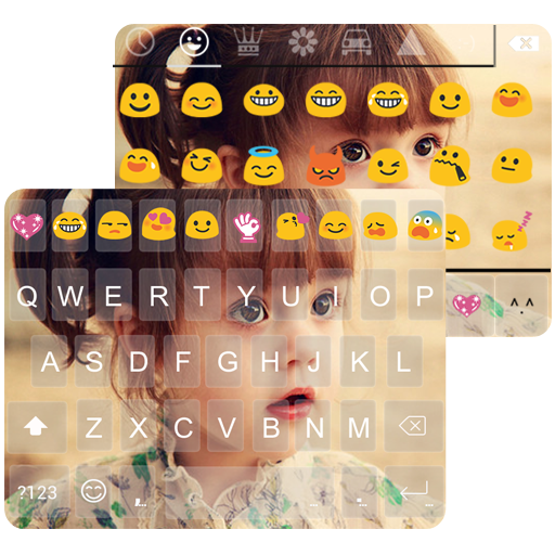 Cute Photo Emoji Keyboard Skin иконка