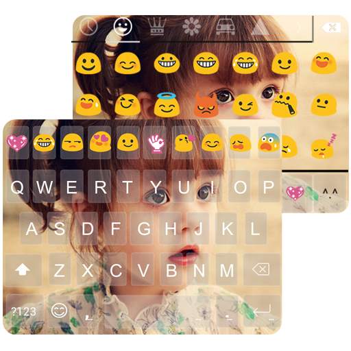 Cute Photo Emoji Keyboard Skin 3.2.4