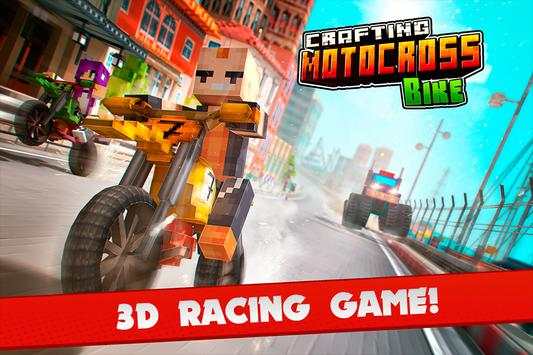 Crafting Motocross Bike Racer screenshot 1