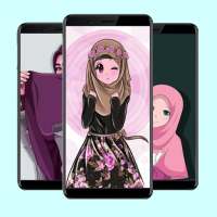 Hijab Muslimah Wallpapers Cartoon on 9Apps