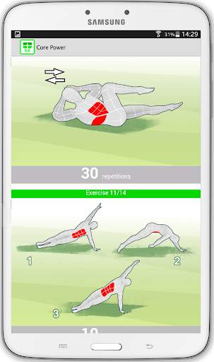 Core Power daily training abs screenshot 7
