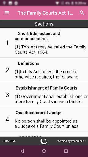 FCA 1964 - Family Courts Act स्क्रीनशॉट 2