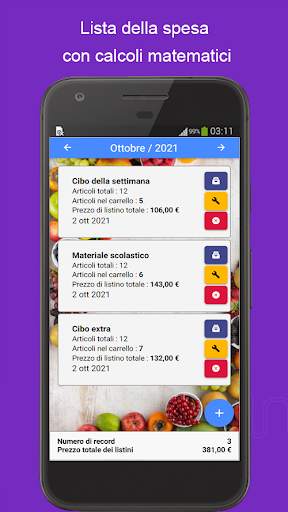 Lista della spesa italiano screenshot 1