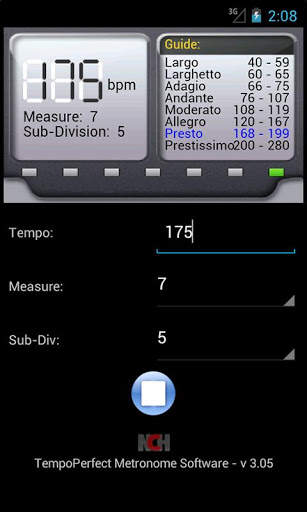 TempoPerfect Metronome Free 2 تصوير الشاشة