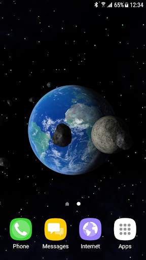 3D Earth Live Wallpaper screenshot 1