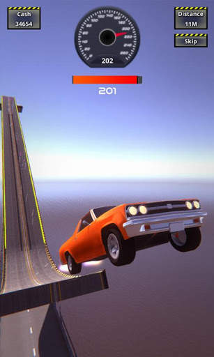 mega ramp stunt impossible tracks race car games screenshot 1