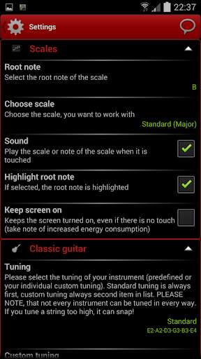 s.mart Scales (Guitar, Bass, Banjo, Ukulele, ... screenshot 5