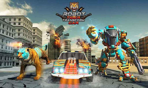 Robot Transforming Wild Tiger Game: Cheetah Games screenshot 3